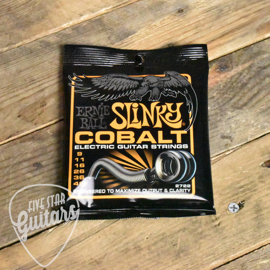 Ernie Ball P02722 Cobalt Hybrid Slinky Electric Guitar Strings 9-46