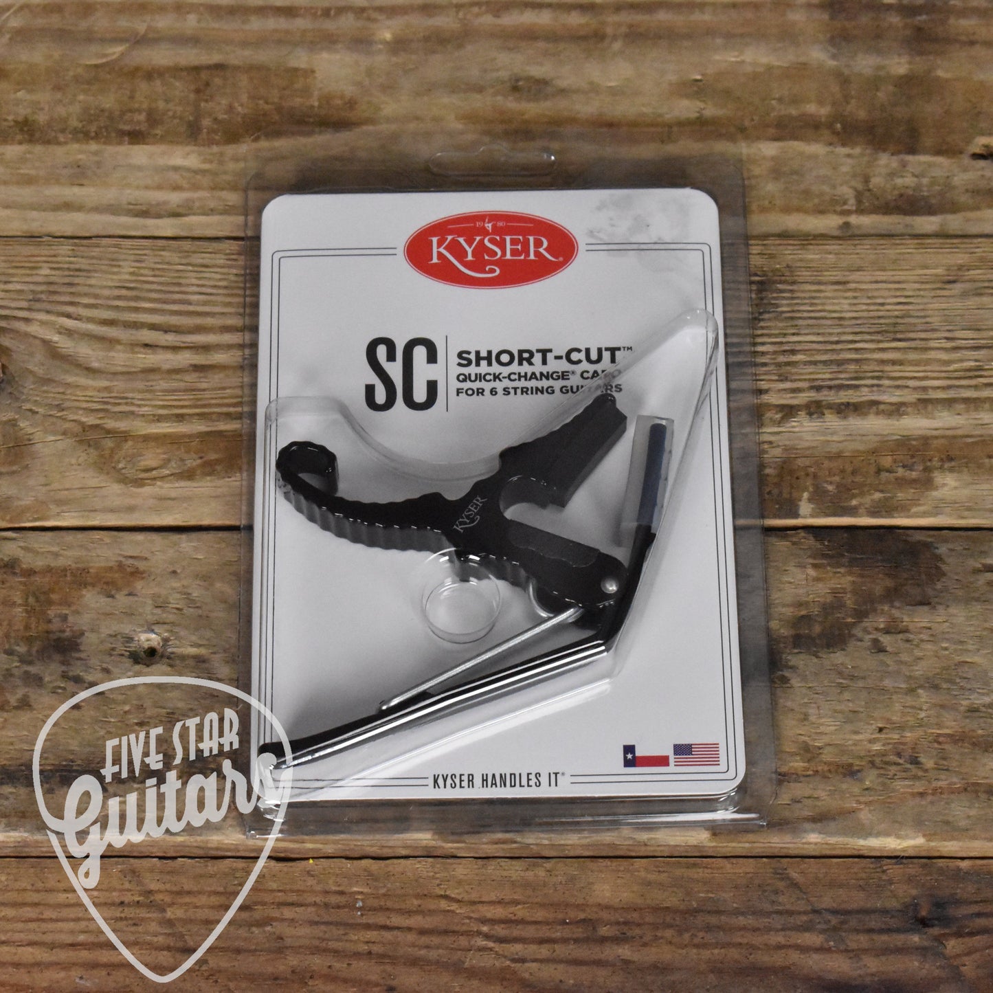 Kyser Quick Change Short-Cut Guitar Capo - Black - KG3B