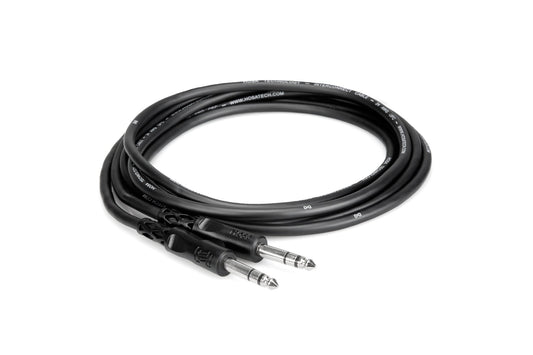 Hosa Balanced Interconnect Cable Straight 1/4" TRS to Straight 1/4" TRS - 5ft - CSS-105