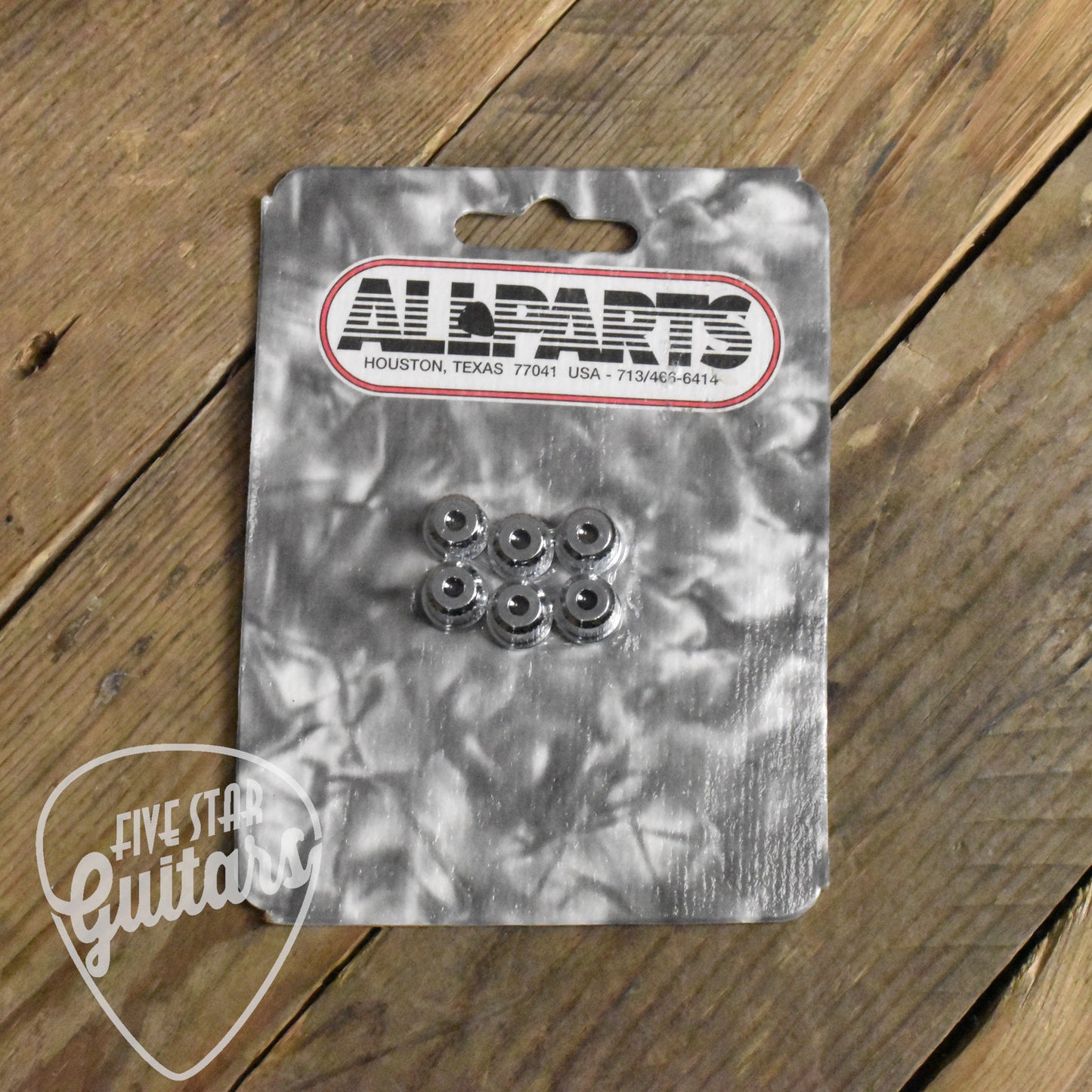 Gotoh Guitar String Ferrules Chrome (6 pc)