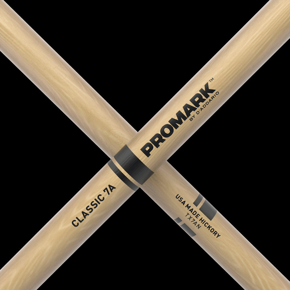 ProMark 7A Hickory Drumsticks Nylon Tip