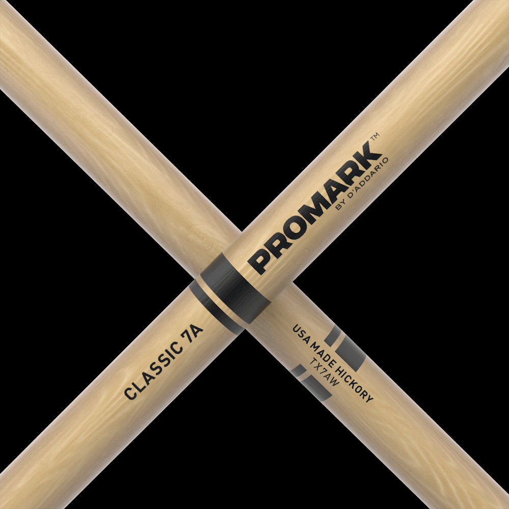 ProMark 7A Hickory Drumsticks Wood Tip