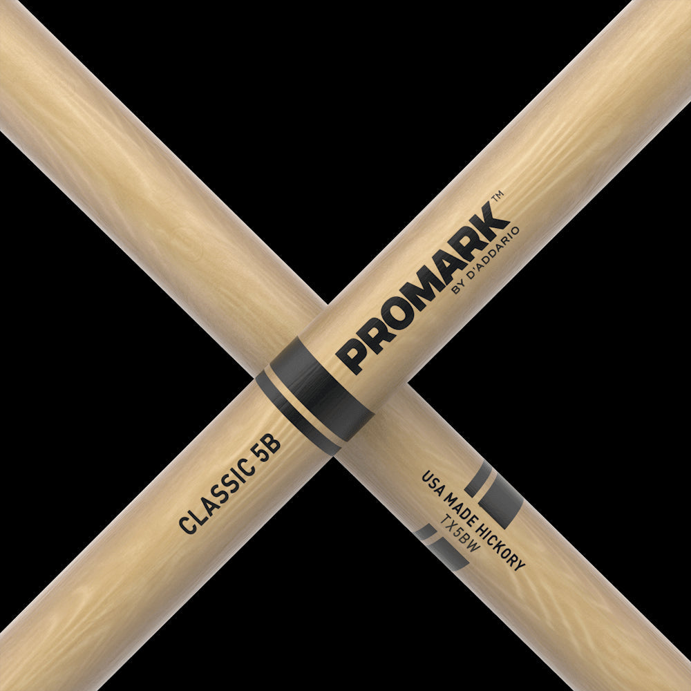 ProMark 5B Hickory Drumsticks Wood Tip