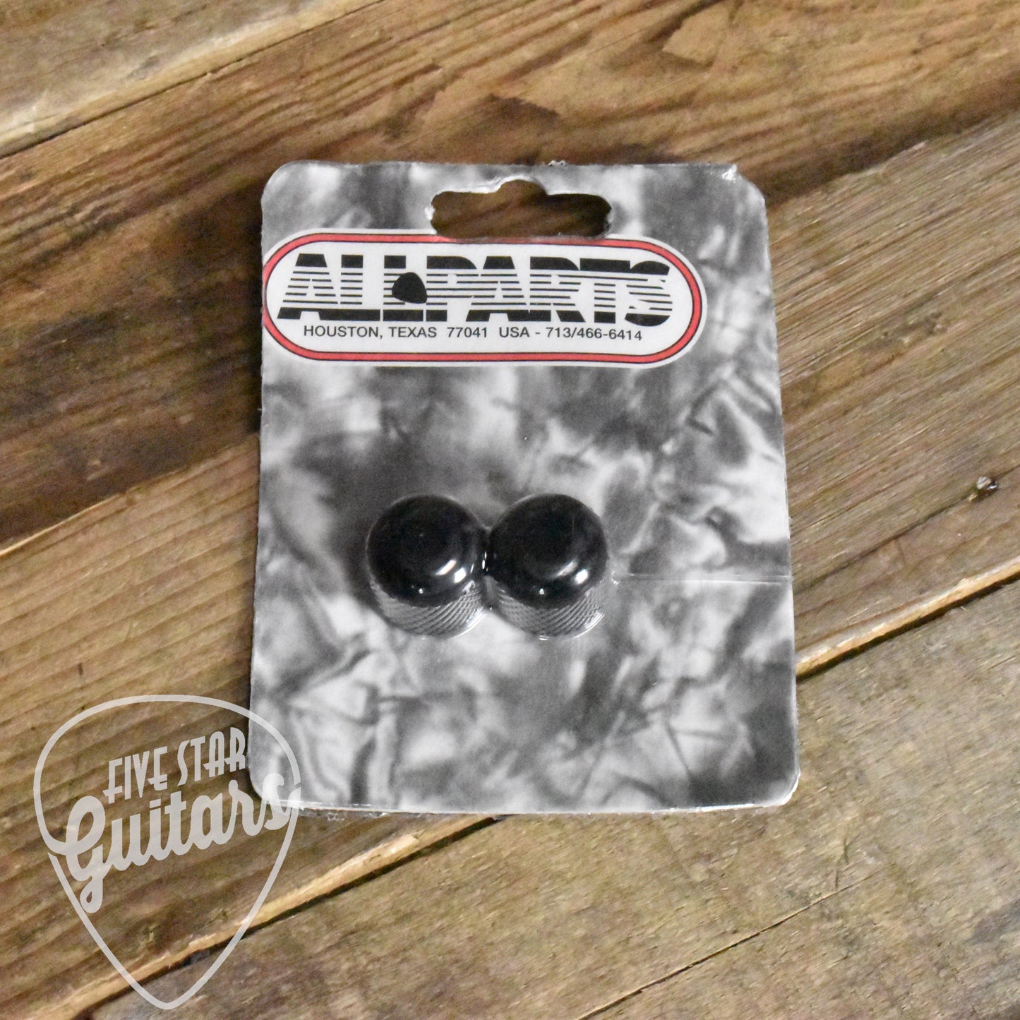 Black Metal Dome Knobs USA Solid Shaft 2-Pack