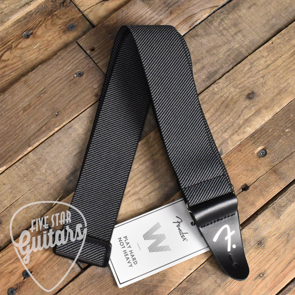 Fender Weighless Strap - Grey Tweed