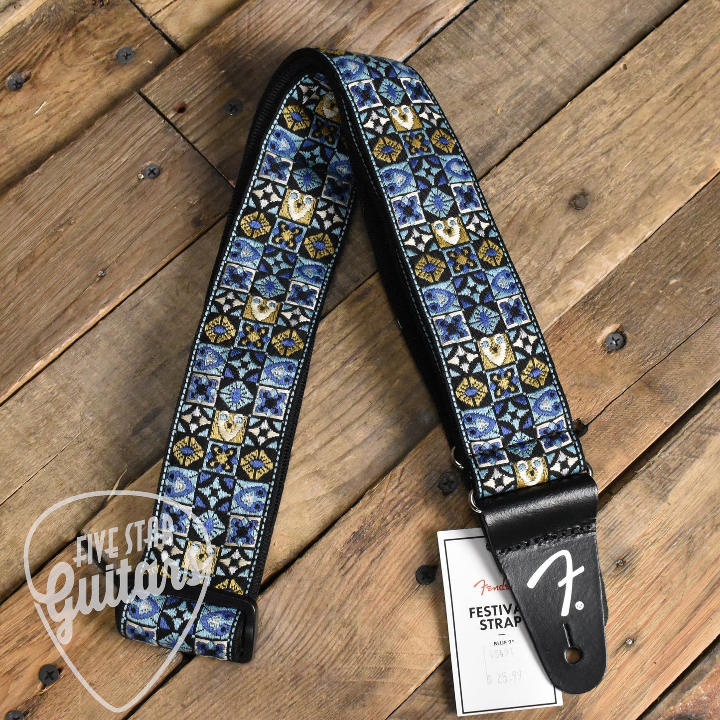 Fender Festival Strap Blue 2"