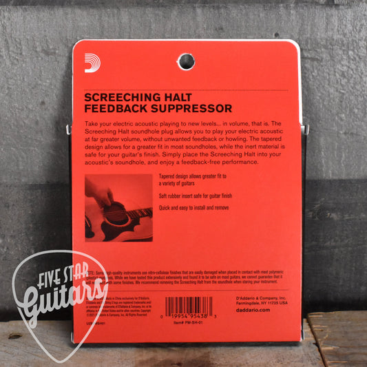 D'Addario Screeching Halt Soundhole Cover/Feedback Stopper
