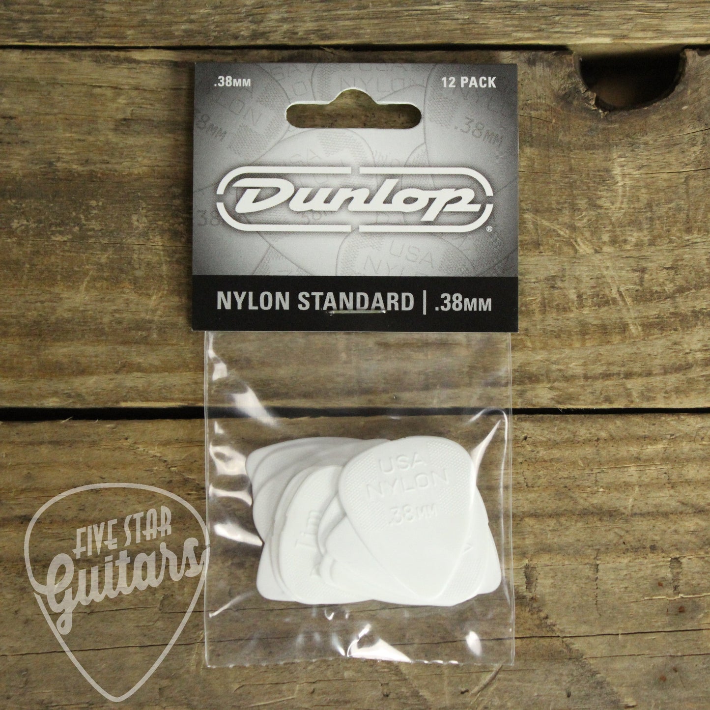 Dunlop Nylon Standard .38mm Guitar Picks - 12 Pack - 44P038