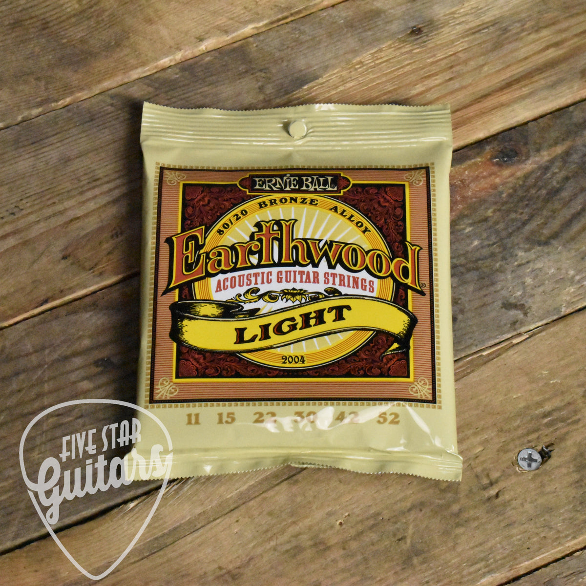 Ernie Ball P02004 2004 80/20 Bronze Light Acoustic Strings 11-52