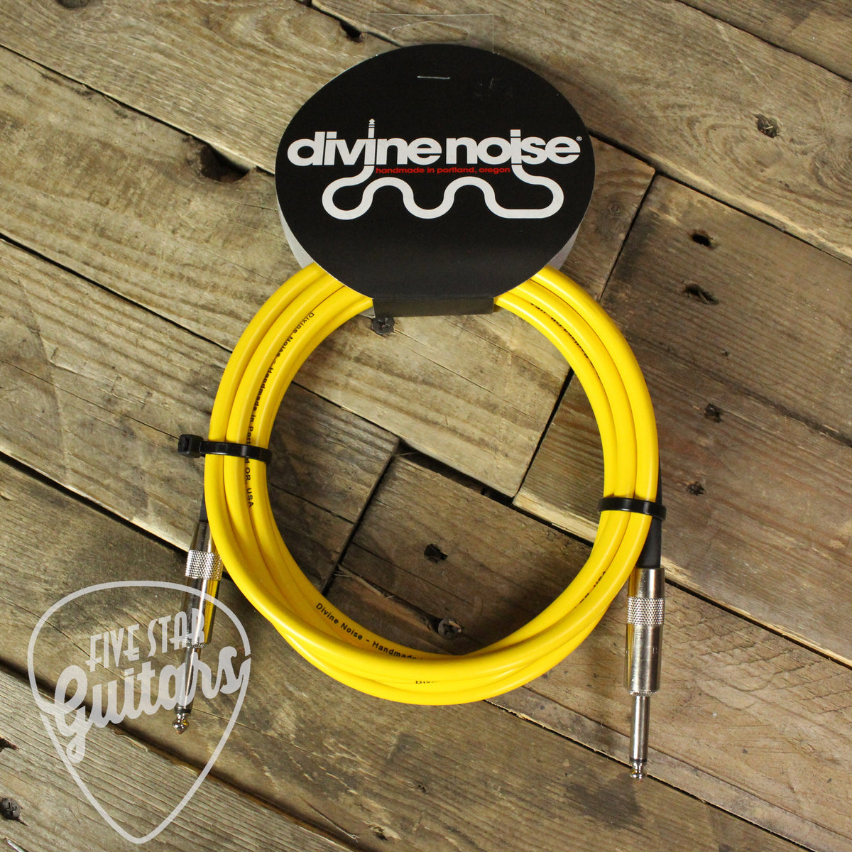Divine Noise Straight to Straight 10ft Instrument Cable - Yellow
