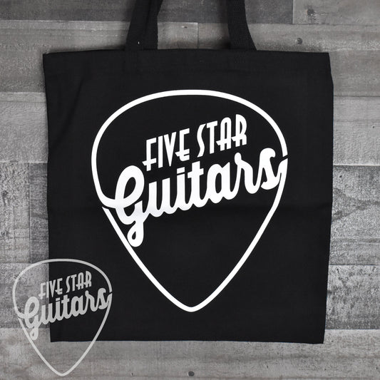 Five Star Guitars Canvas Tote Bag - Black