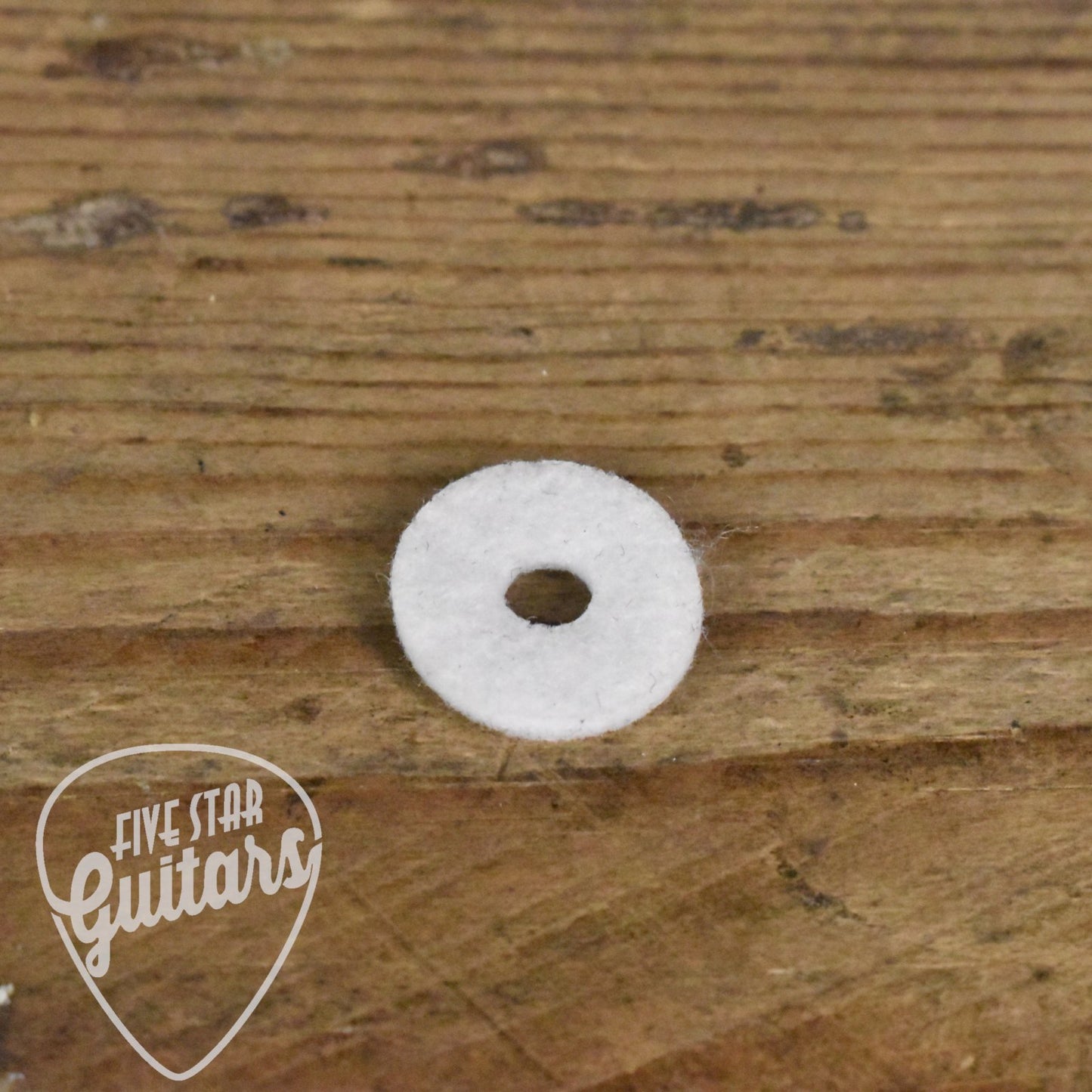 Strap Button Felt Washer White Single