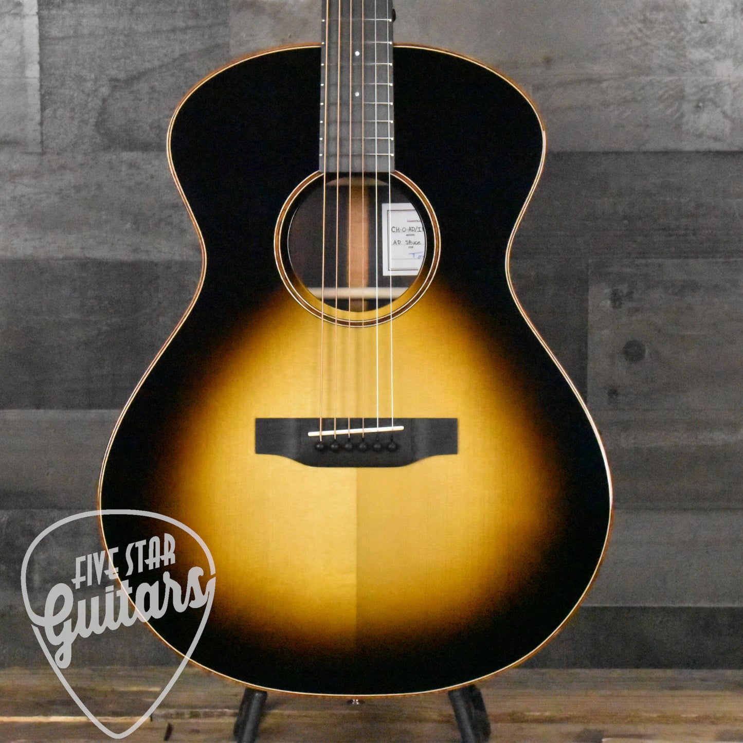 Bedell Coffee House Orchestra Adirondack Spruce/East Indian Rosewood - Espresso Burst Gloss with Hard Shell Case