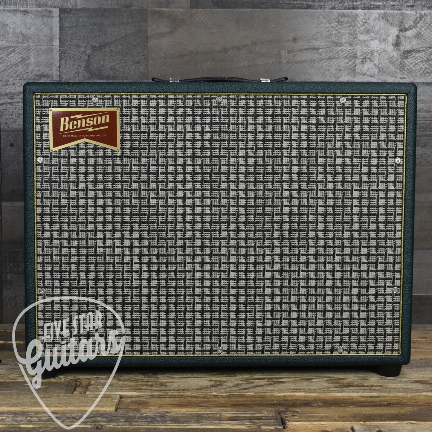 Benson Amps Earhart Reverb Plus - Green Tolex - Check Grill - Gold Piping