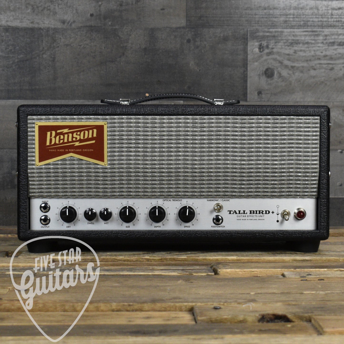 Benson Tall Bird Plus Tube Reverb and Tremolo Unit - Black Tolex/Silver Grill