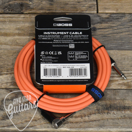 Boss BIC-10A-OR Instrument Cable - Orange