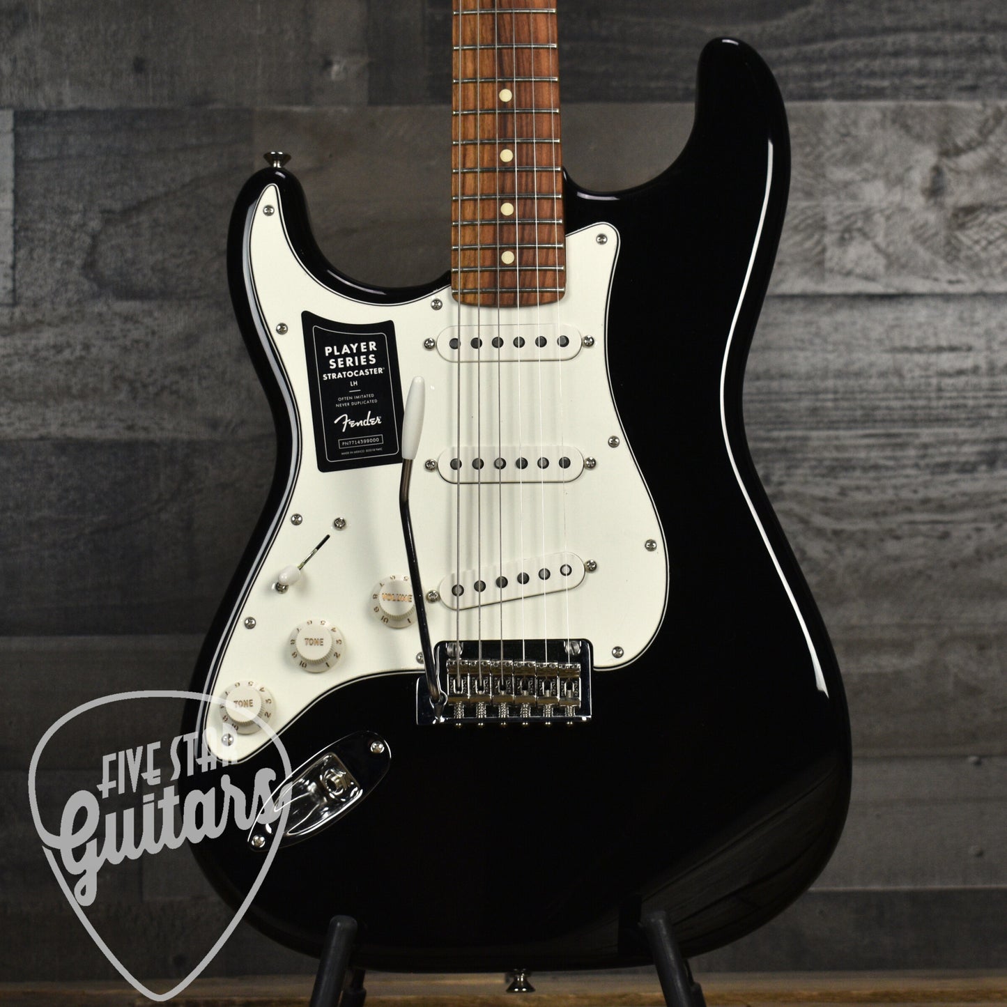 Certified Pre-Owned Fender Left-Handed Player Stratocaster - Black