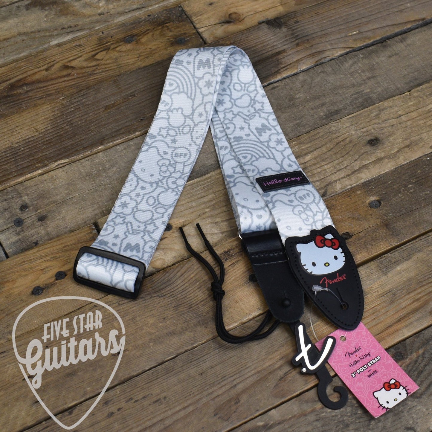 Fender x Hello Kitty White Poly Strap 2"