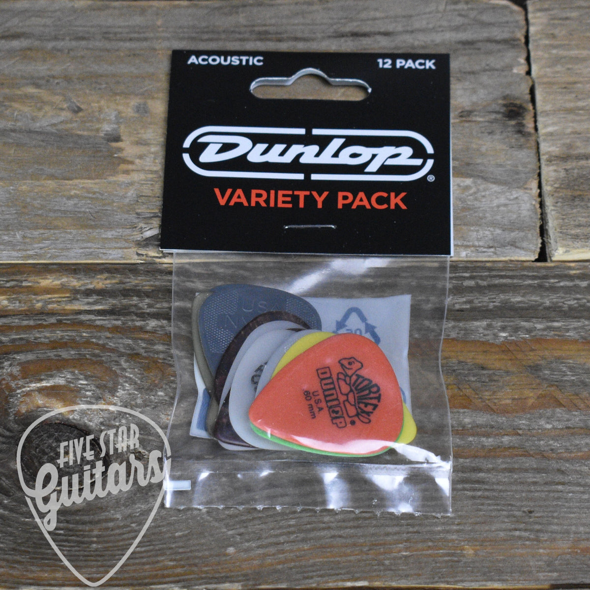 Dunlop Acoustic Pick Variety Pack - 12-Pack
