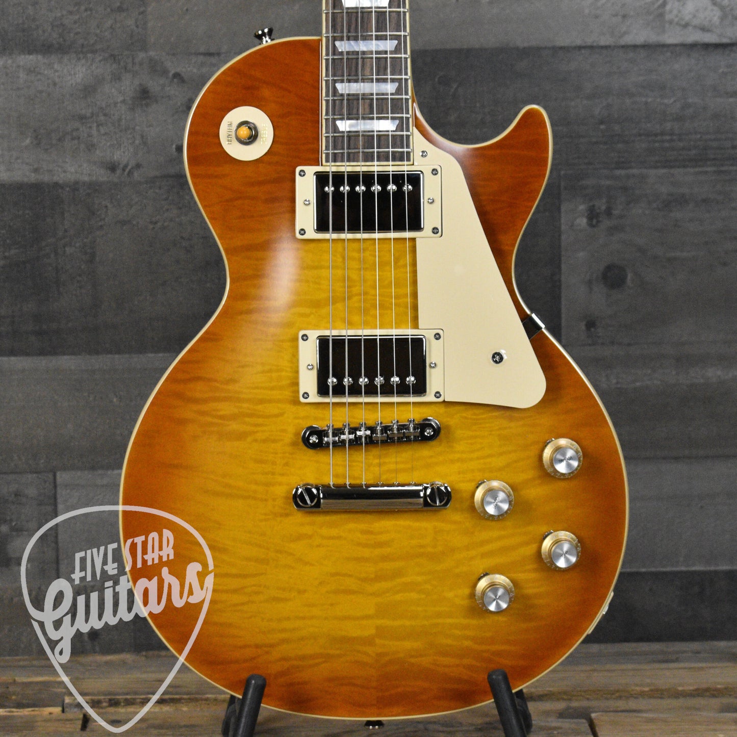 Epiphone 1960 Les Paul Standard Reissue - Iced Tea Burst - With Brown Hardshell Case