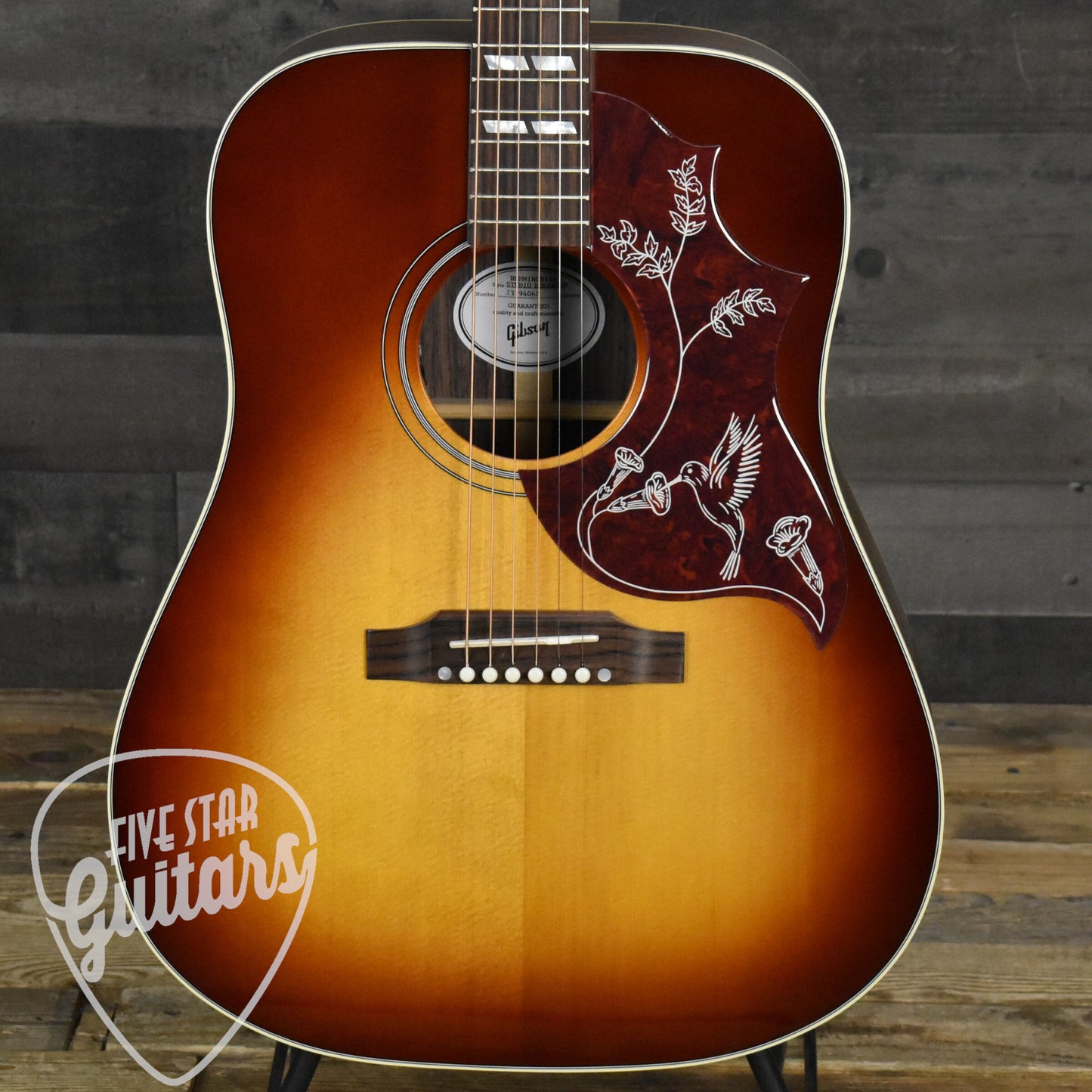 Gibson Hummingbird Studio Rosewood - Satin Rosewood Burst with Modern Hard Shell Case