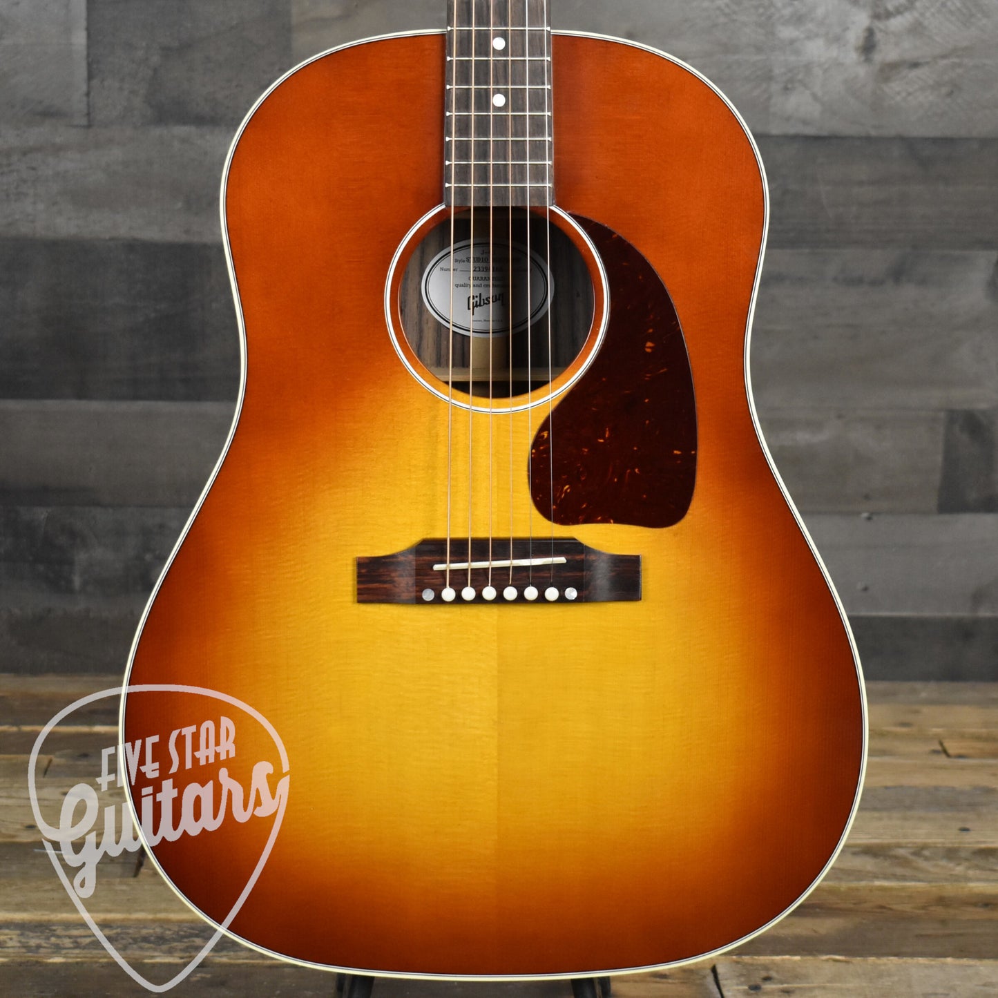Gibson J-45 Studio Rosewood - Satin Rosewood Burst with Modern Hard Shell Case