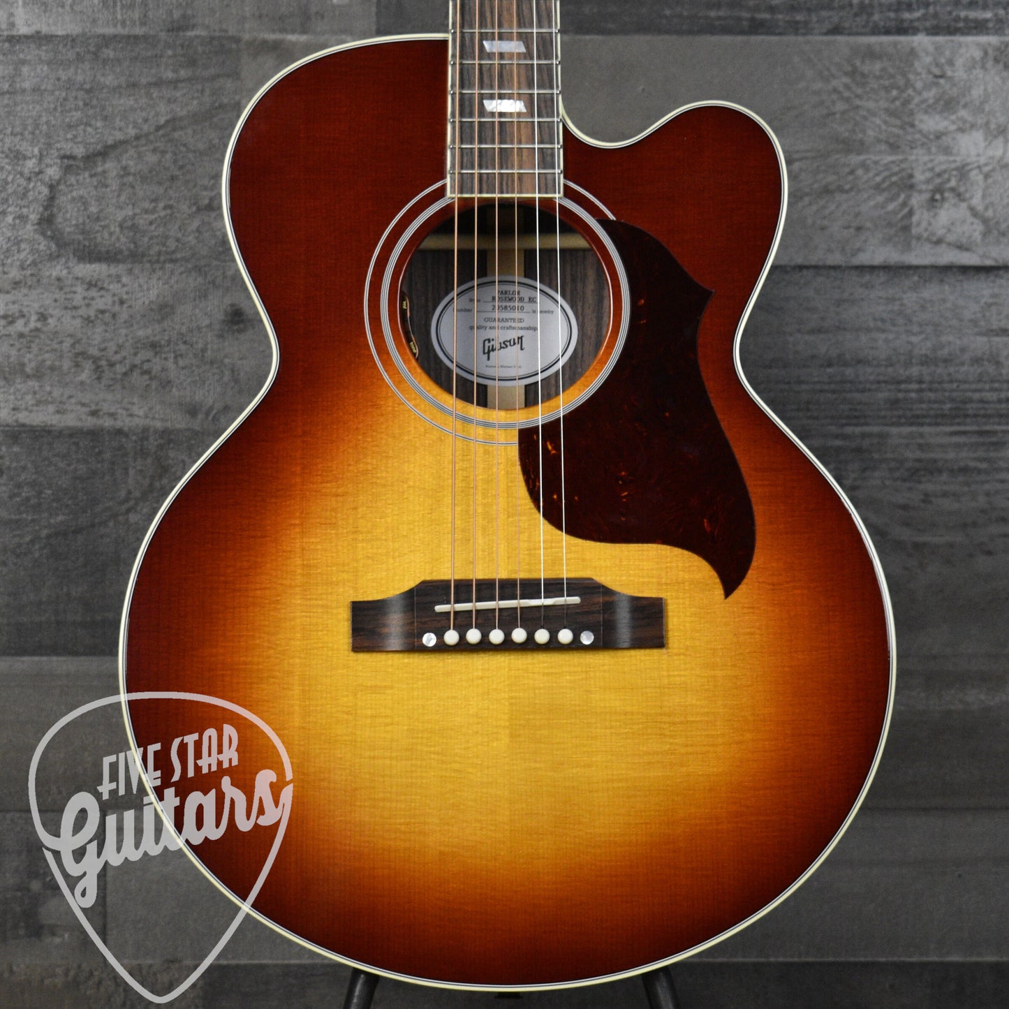 Gibson Parlor Rosewood EC - Rosewood Burst with Hardshell Case