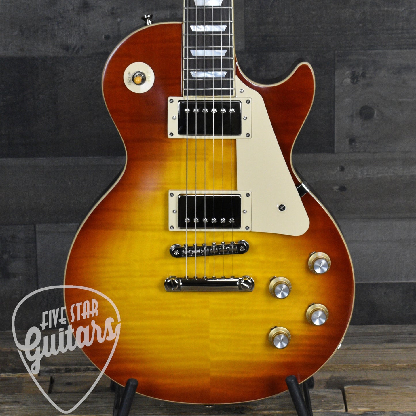 Epiphone Inspired by Gibson Custom 1960 Les Paul Standard Reissue - Washed Cherry Sunburst with Hardshell Case