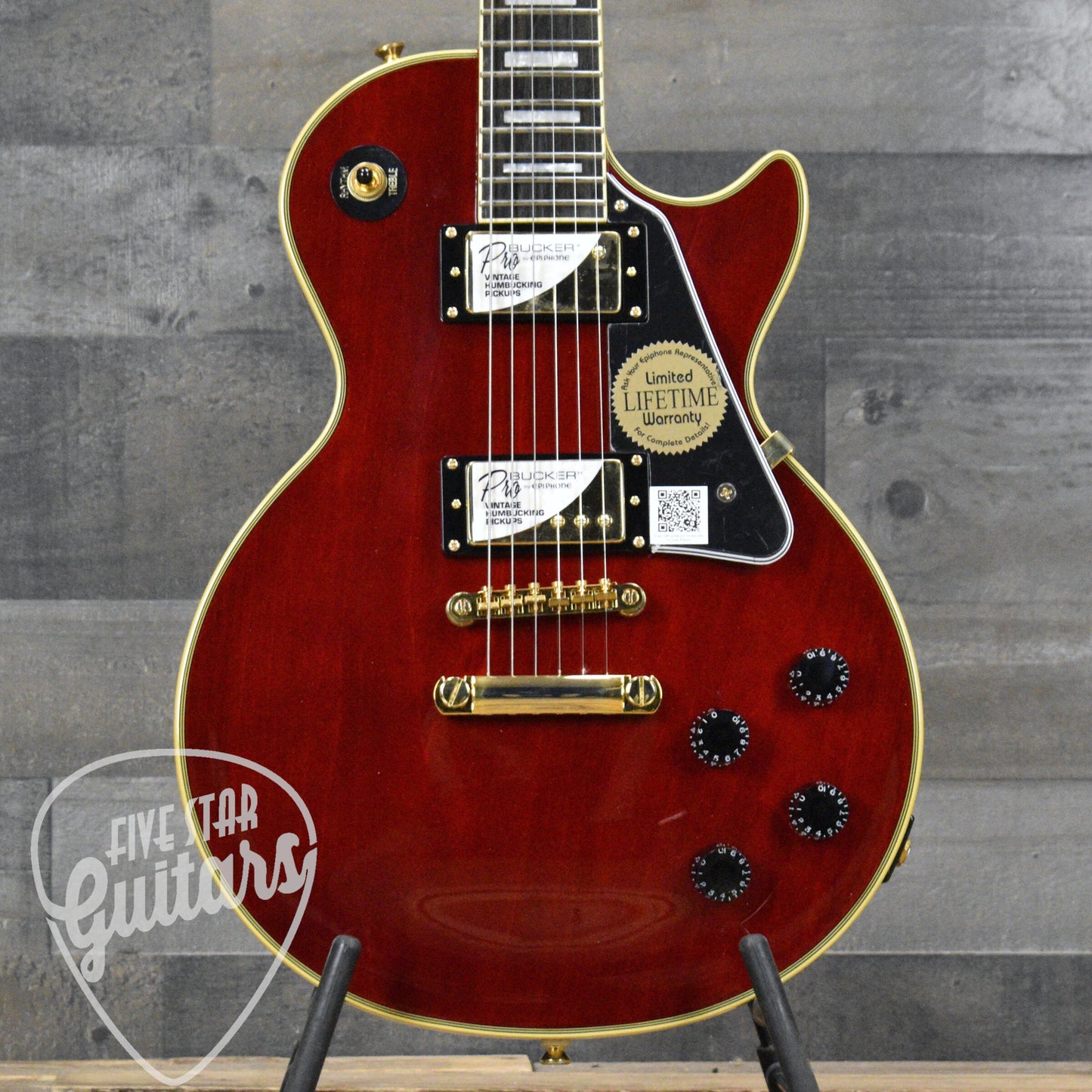 Epiphone Les Paul Custom Pro - Wine Red