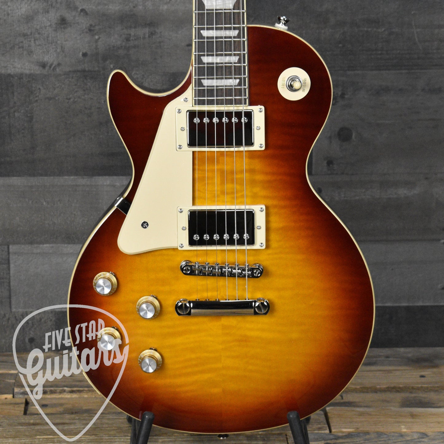 Epiphone Les Paul Standard 60s Figured Left-Handed - Iced Tea Burst with Gig Bag
