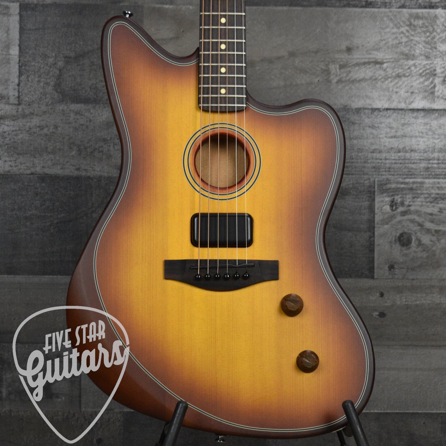 Fender Acoustasonic Standard Jazzmaster - Honey Burst
