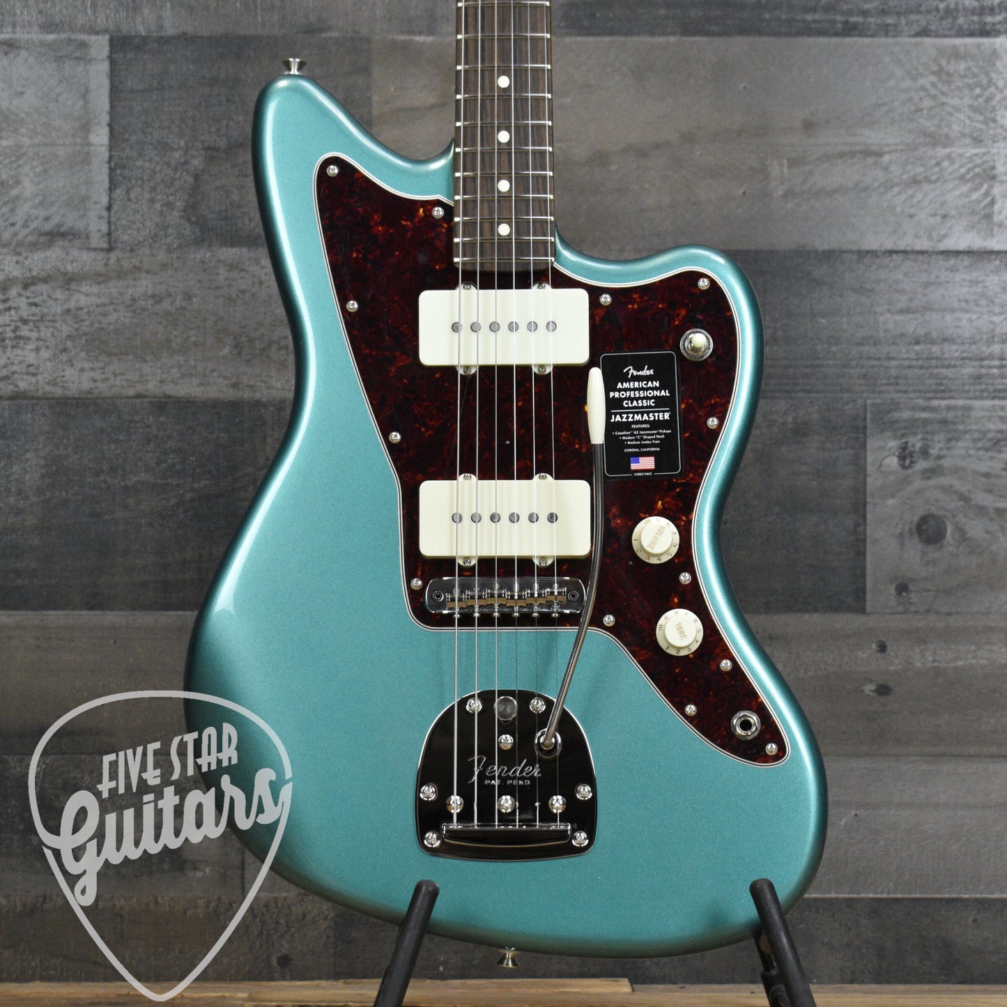 Fender American Professional Classic Jazzmaster, Rosewood Fingerboard - Faded Sherwood Green Metallic with Gigbag