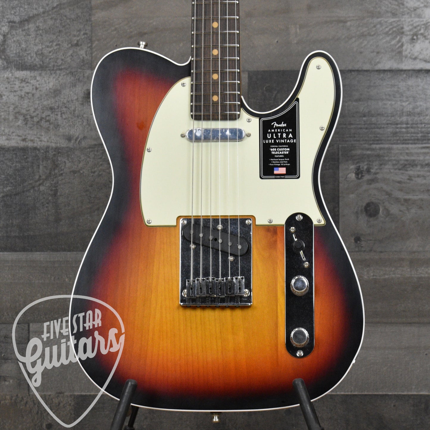Fender American Ultra Luxe Vintage '60s Telecaster Custom - 3-Color Sunburst with Deluxe Hardshell