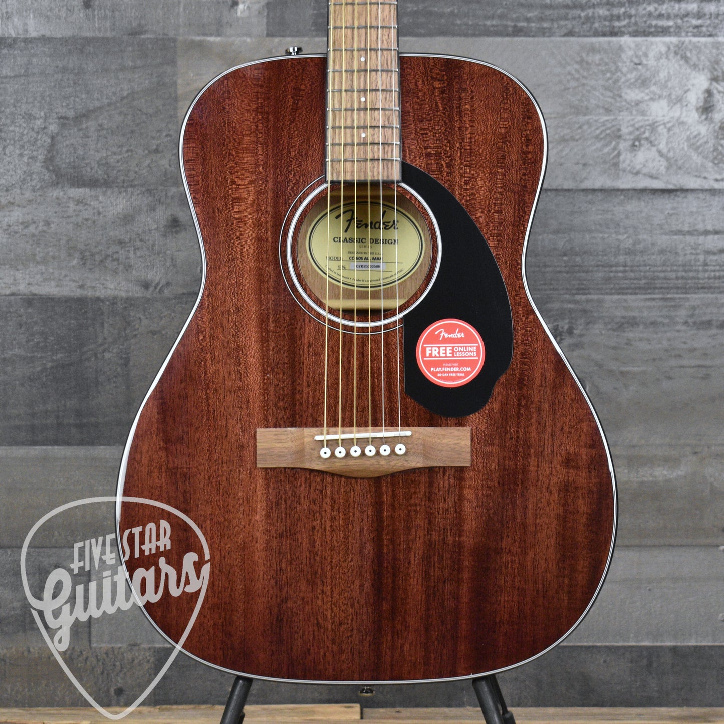 Fender CC-60S All-Mahogany Concert - Natural