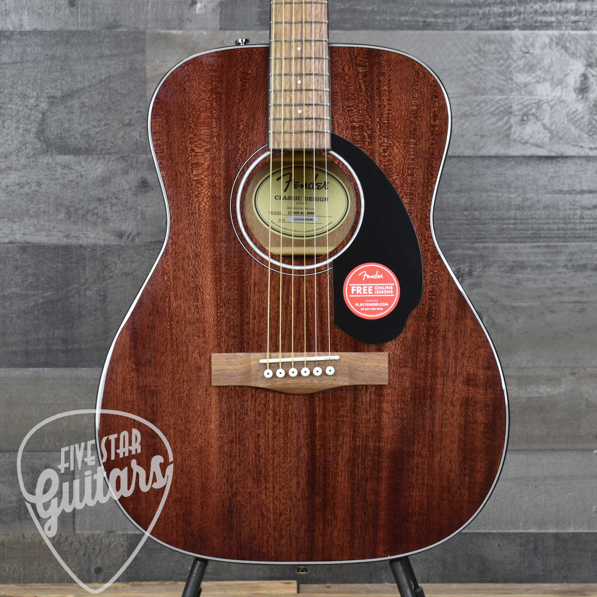 Fender CC-60S All-Mahogany Concert - Natural