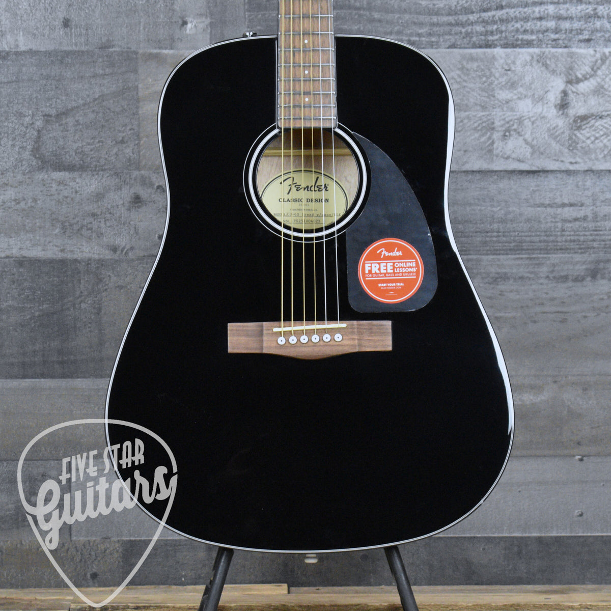 Fender CD-60 Dreadnought V3 - Black Gloss with Hard Shell Case