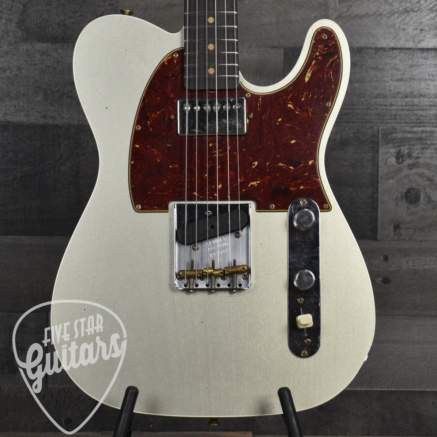 Fender Custom Shop 60s Reverse Telecaster Journeyman Relic - Champagne Metallic (Journeyman Relic) with custom shop hard shell case