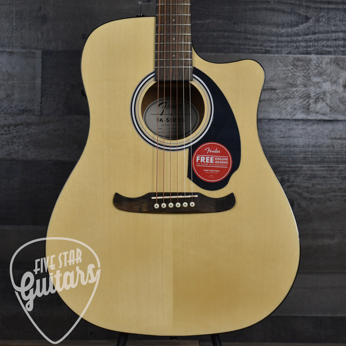 Fender FA-125CE Dreadnought Walnut Fingerboard - Natural