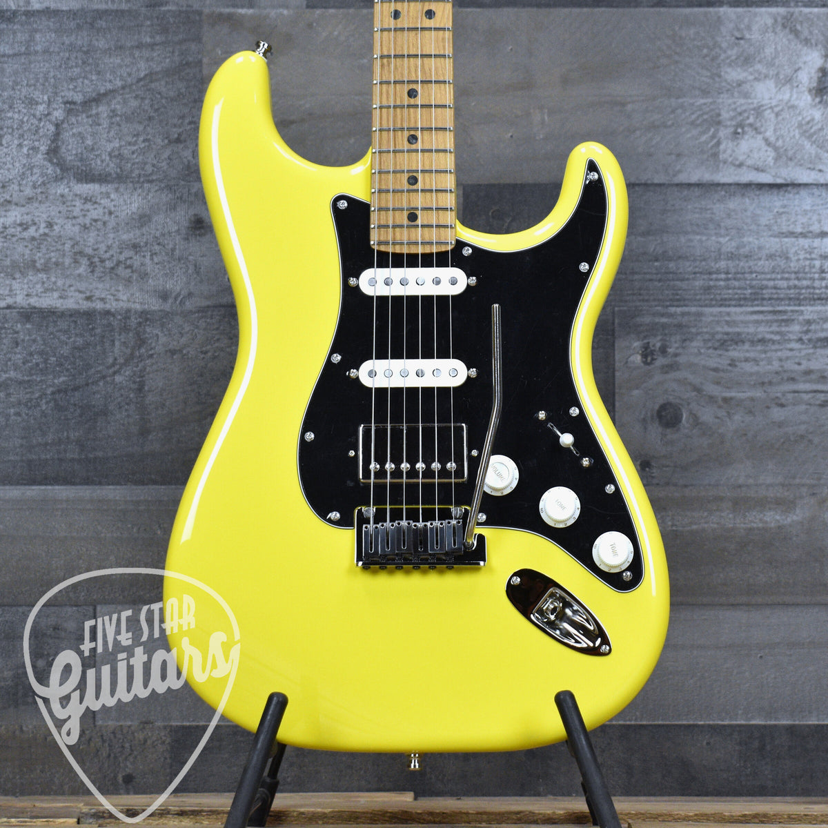 Fender Limited Edition American Ultra II Stratocaster HSS - Graffiti Yellow with Hardshell Case