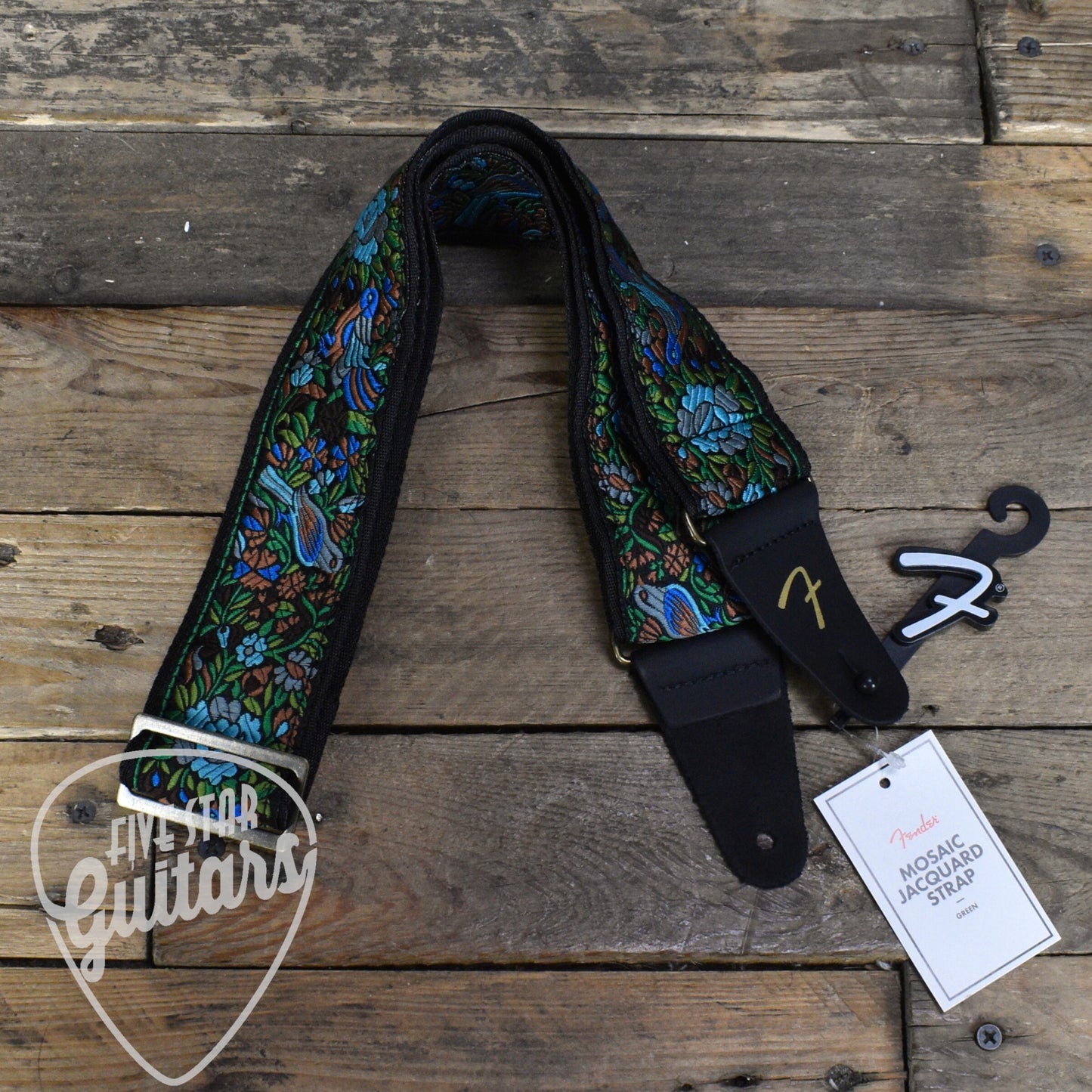 Fender Mosaic Jacquard Strap - Green