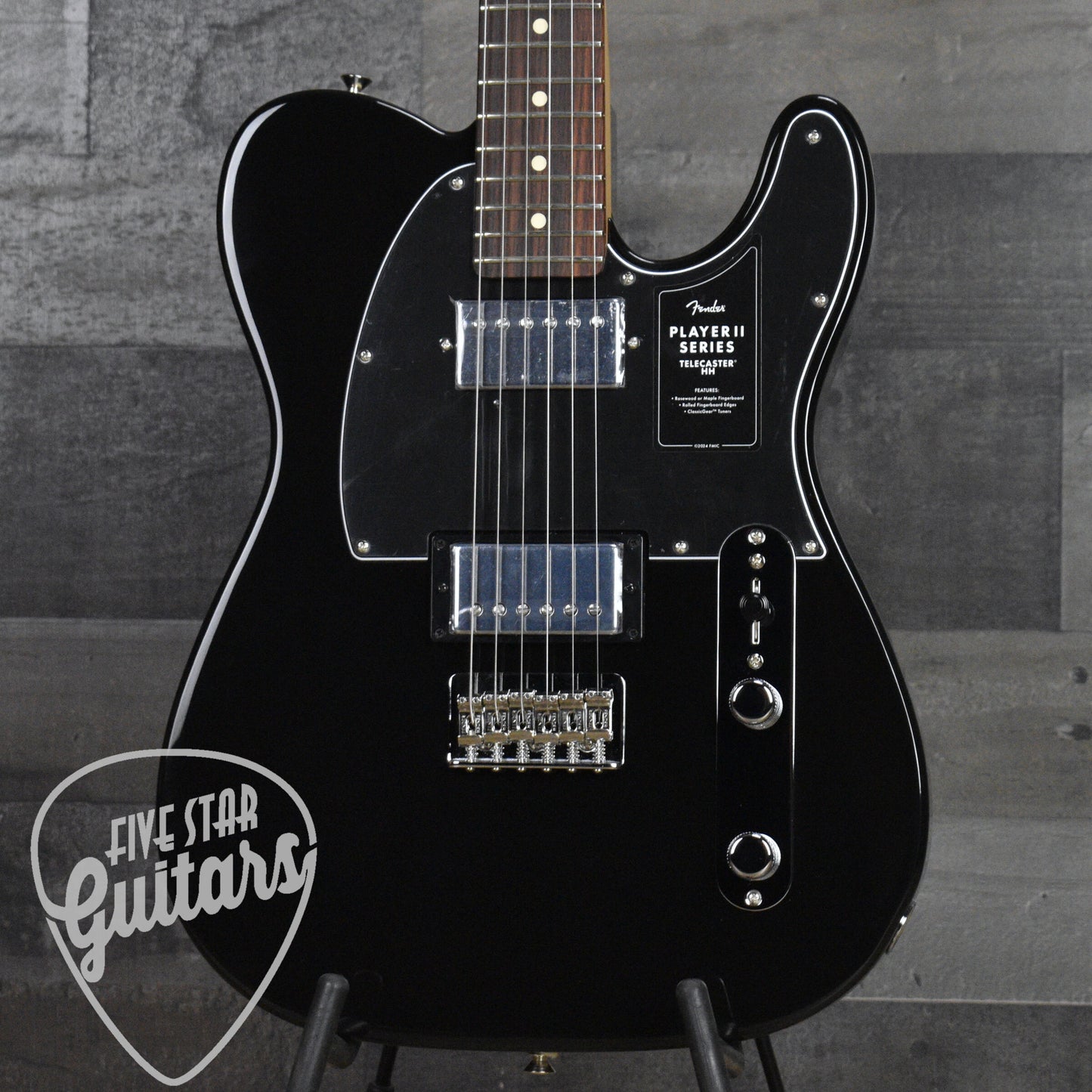 Fender Player II Telecaster HH Rosewood Fingerboard - Black
