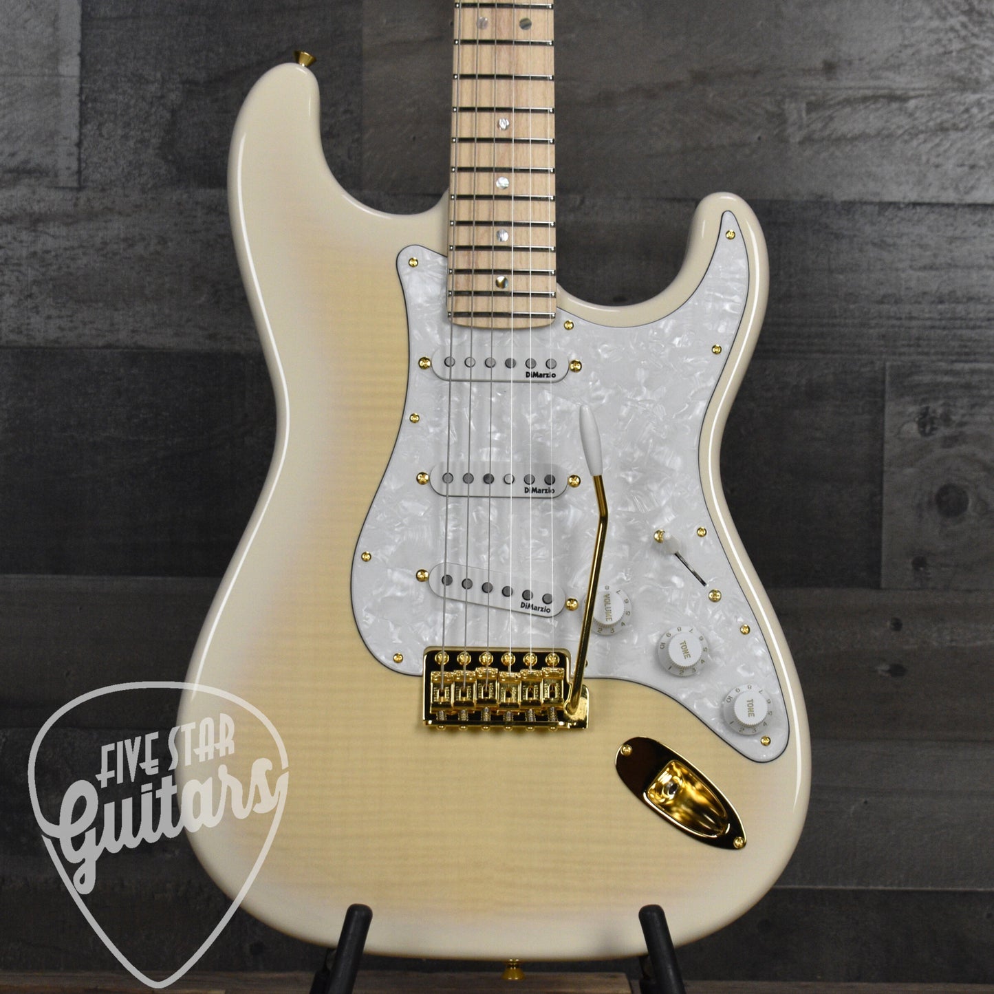 Fender Richie Kotzen Stratocaster Maple Fingerboard Transparent White Burst