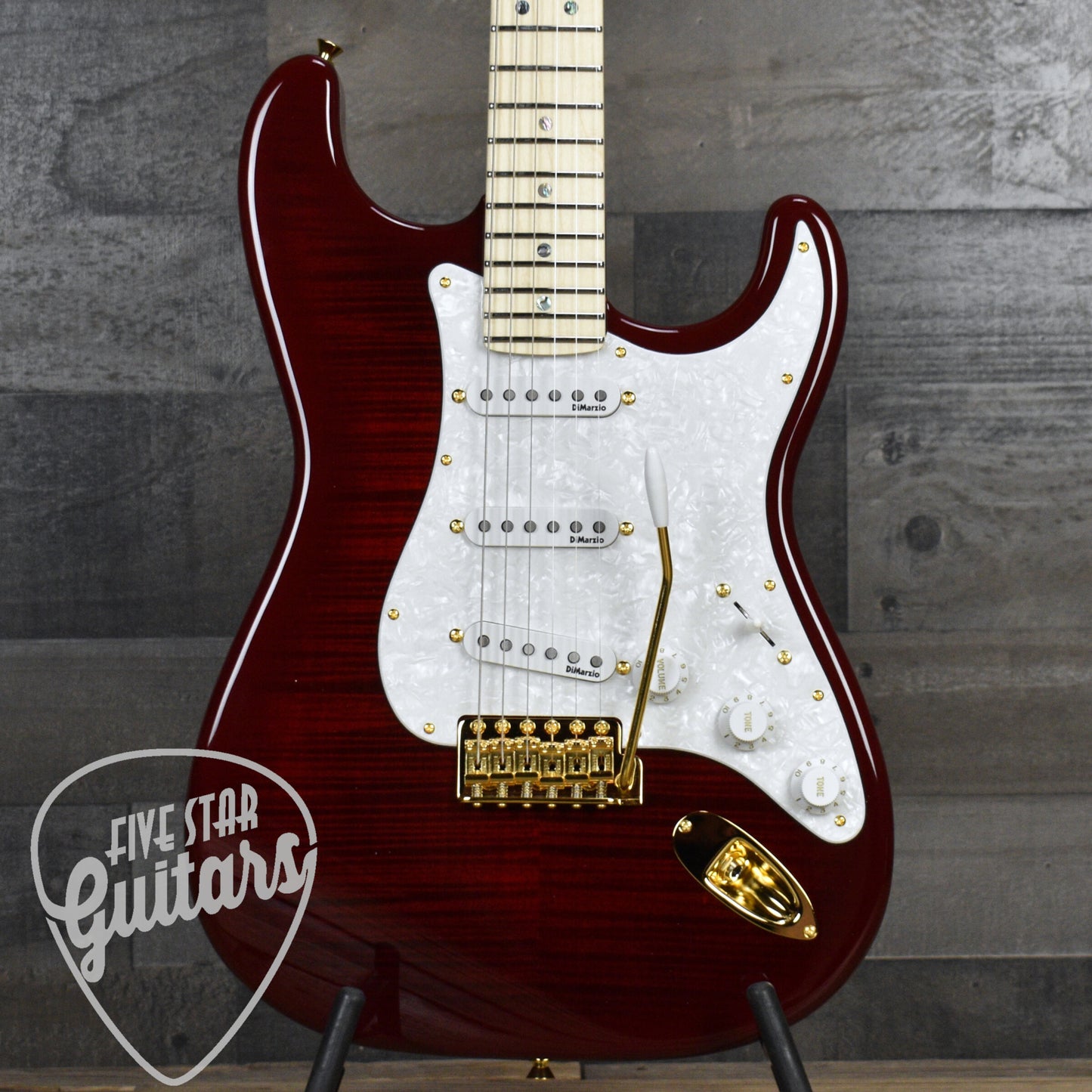 Fender Richie Kotzen Stratocaster - Transparent Red Burst with Gigbag