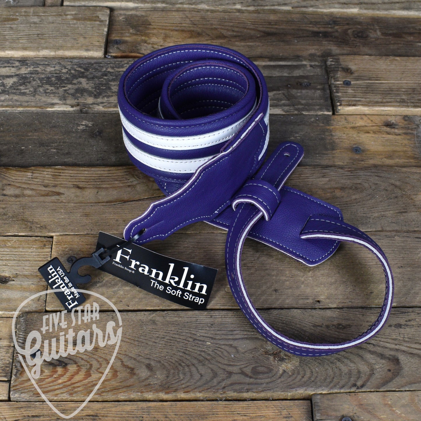 Franklin 2.5 inch Hot Rod Padded Guitar Strap - Plum