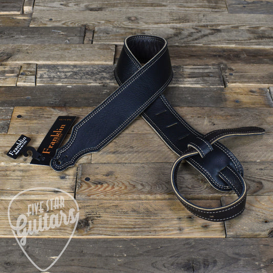 Franklin 2.5" Reversible 3-Ply Glove Leather Strap - Black/Chocolate