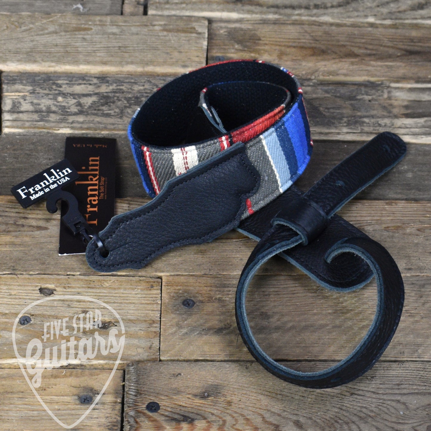 Franklin 2" Saddle Blanket Guitar Strap - Black