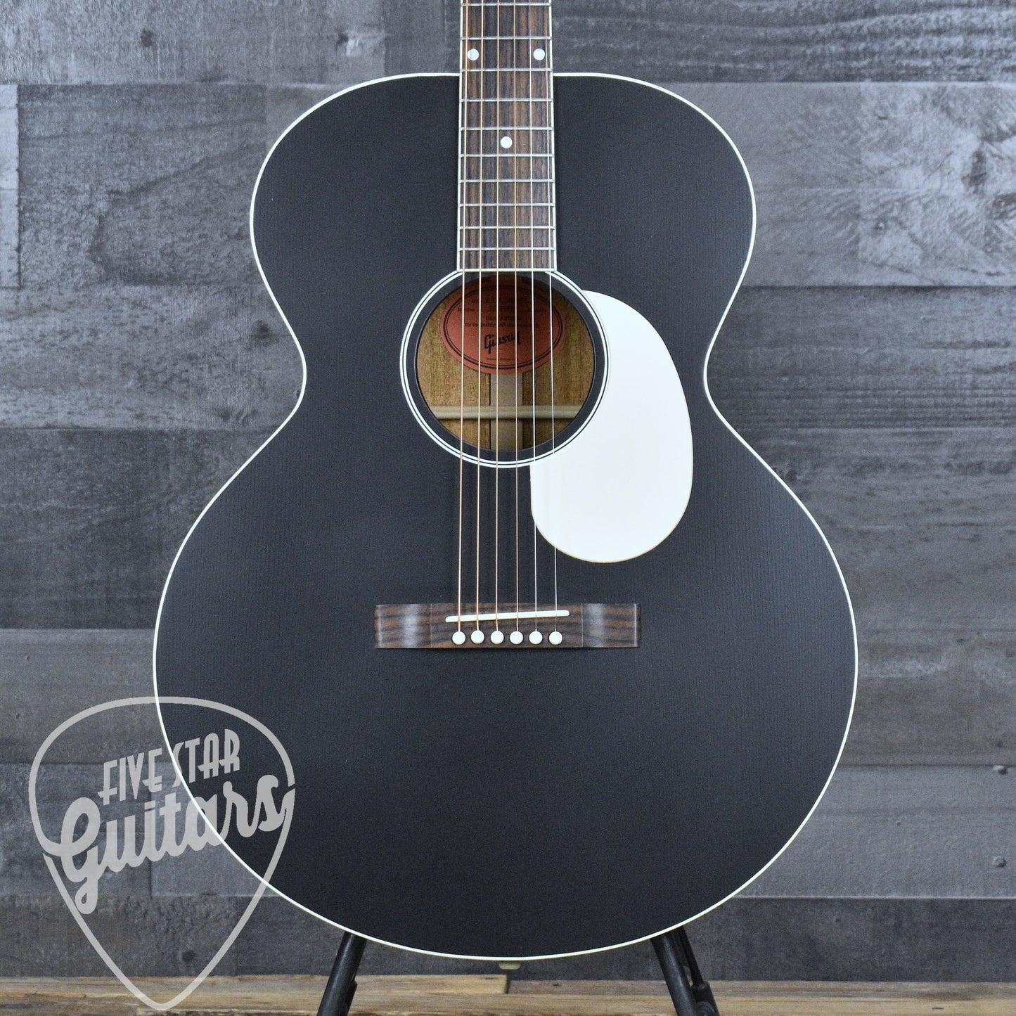 Gibson J-185 Century 12-Fret - Ebony with Hardshell Case