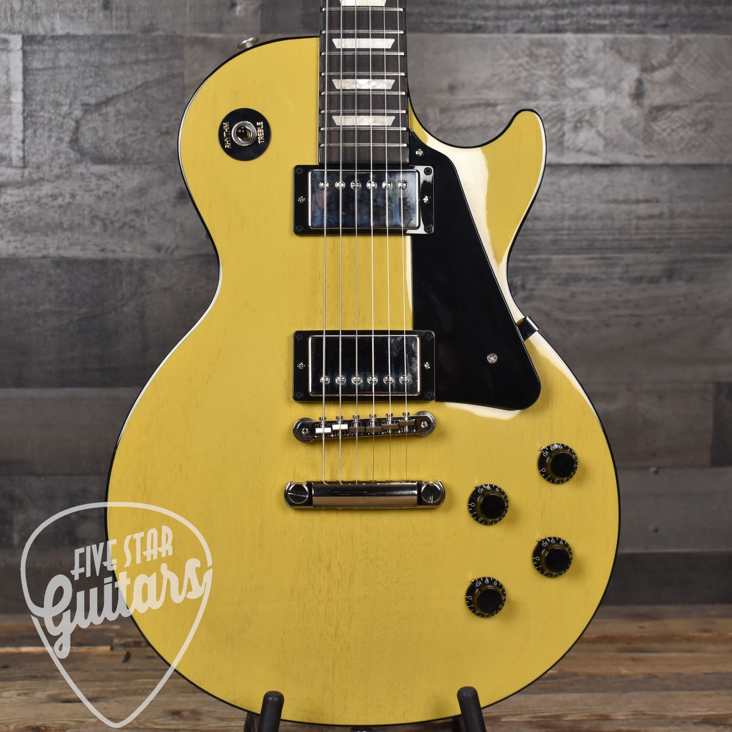 Gibson Les Paul Standard 50s Mahogany Top - TV Yellow with Hard Shell Case