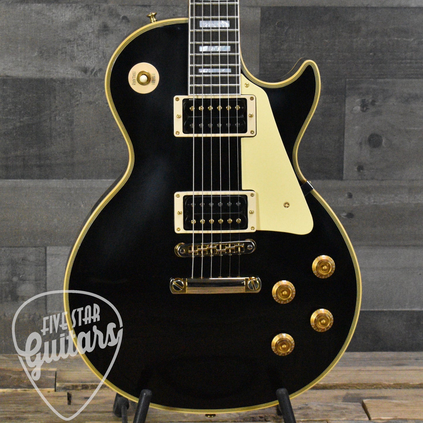 Gibson M2M Les Paul Custom - Heavy Antique Ebony VOS with Hard Shell Case - Five Star Select