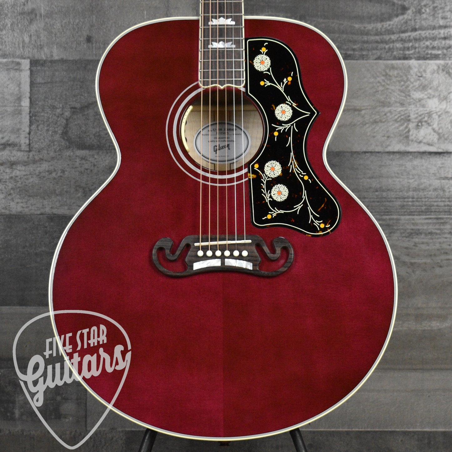 Gibson SJ-200 Standard Maple - Wine Red with Hard Shell Case